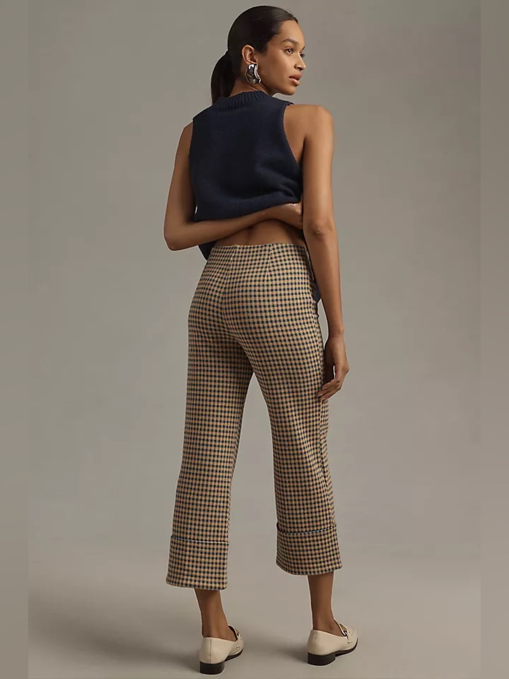 Anthropologie | Maeve Knit cuffed pants size large